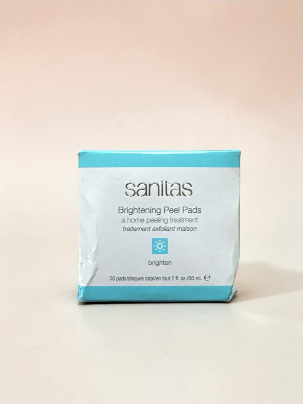 Sanitas Brightening Peel Pads 50 Count Home Peeling Treatment Skincare